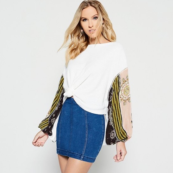 Free People Dresses & Skirts - ɴᴡᴛ ғʀᴇᴇ ᴘᴇᴏᴘʟᴇ ᴊᴇᴀɴ ᴍɪɴɪ sᴋɪʀᴛ